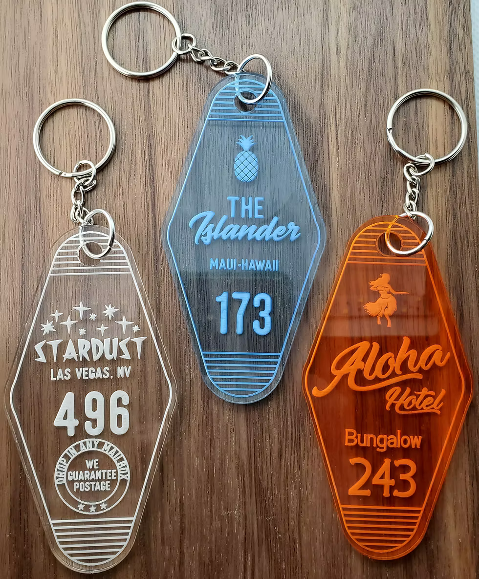 Vintage Motel Keychain