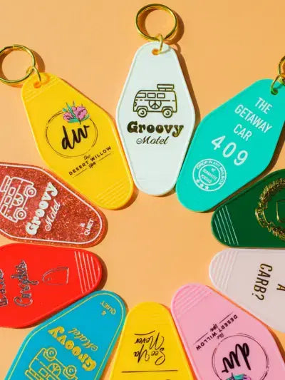 Vintage Motel Keychain